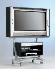 Conen ScreenCart SCL mit Unterschrank ScreenCart SCL-U mit Unterschrank, Gestell Wei&szlig;-Alu, Korpus Buche (Zoom)