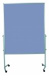 Legamaster Moderationswand Premium Mobil blaugrau, filzbespannt (Zoom)