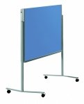 Legamaster Moderationswand Premium Mobil, klappbar blaugrau, filzbespannt (Zoom)