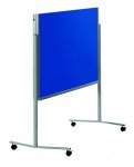 Legamaster Moderationswand Premium Mobil, klappbar marineblau, filzbespannt (Zoom)