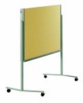 Legamaster Moderationswand Premium Mobil, klappbar beige, filzbespannt (Zoom)