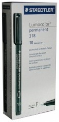 Overhead Marker, permanent, 10er schwarz (Zoom)