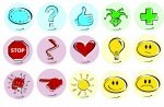 Legamaster Moderations-Karten Symbole Weitere Symbole (Zoom)