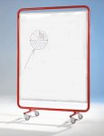 Conen Moderationswand mit Whiteboard-Tafel, fahrbar