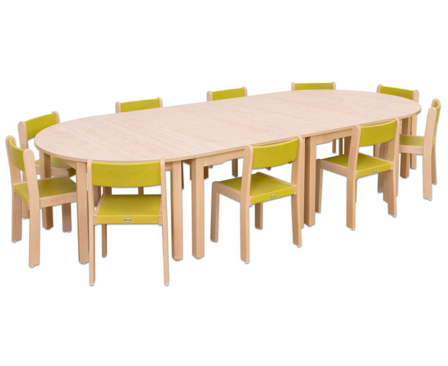 Betzold Tisch-Stuhl-Kombi BUNGA Farbe / color: Grün (Zoom)