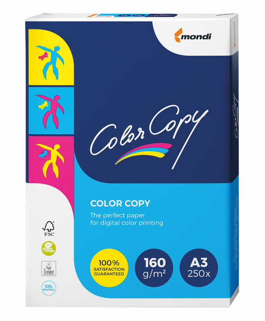 Mondi Color Copy Papier, A3, 160 g Color Copy Laser-, Kopier-, Inkjet-Papier, A3, 160 g (Zoom)