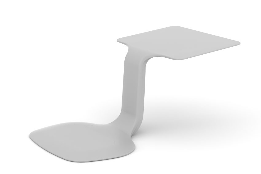 Mobiler Sitz-Tisch grau (Zoom)