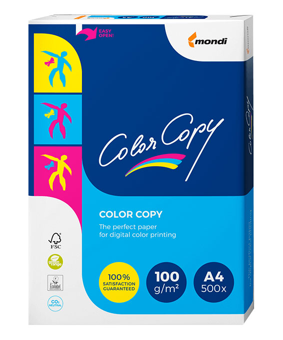 Mondi Color Copy Papier, A4, 100 g ColorCopy Laser, Kopier- und Inkjet-Papier, A4, 100 g (Zoom)