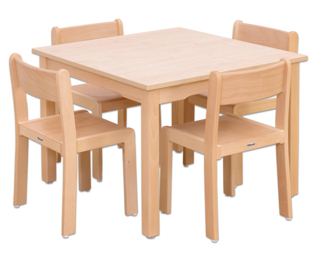 Betzold Möbel-Set Quadro, 5-tlg. Kindergarten Sitzgruppe (Zoom)