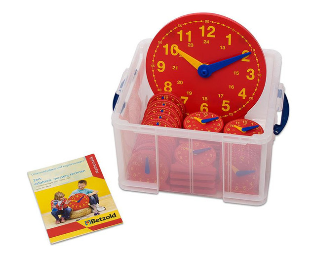Betzold Schüler-Uhr Klassensatz mit 1 Lehreruhr und 25 Schüleruhren Schüler-Uhr Klassensatz mit 1 Lehreruhr und 25 Schüleruhren (Zoom)