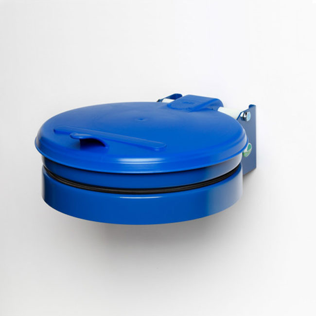 VAR Müllsack-Wandhalterung mit Kunststoffdeckel Müllsack-Wandhalterung mit Kunststoffdeckel in blau (Zoom)