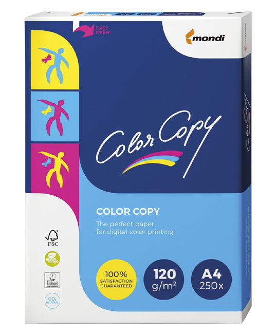 Mondi Color Copy Papier, A4, 120 g ColorCopy Laser-, Kopier- und Inkjetpapier, A4, 120 g (Zoom)