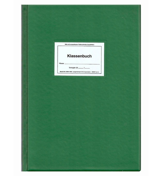 Langenkämper Klassenbuch Klassiker Farbe / color: grün (Zoom)