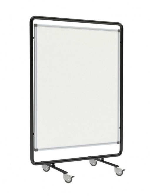 Conen Moderationswand mit Whiteboard-Tafel, fahrbar Moderationswand mit Whiteboard-Tafel, fahrbar (Zoom)