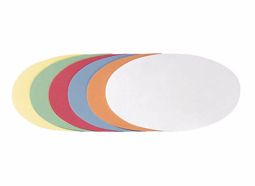 Franken Moderations-Ovale 6 farbig sortiert (Zoom)