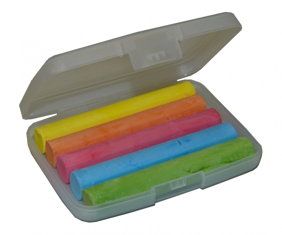 bona Tafelkreide, 5-farbig, Plastiketui bona Farbkreide, 5-farbig sortiert im Plastiketui (Zoom)