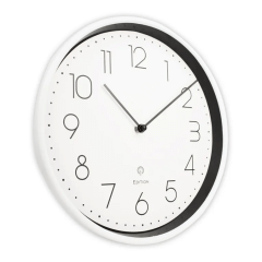 Funk-Wanduhr, wei&szlig;  (Zoom)