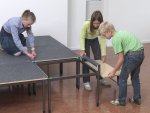 Bühnen Set 10 qm Kinderleichte Montage (Zoom)