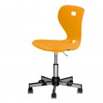 Conen ErgoStar Chrom Drehstuhl fahrbar Orange (Zoom)