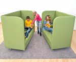 Betzold xilent Schallschutzsofa 2 Sofas als "Schallschutz-Insel" (Zoom)