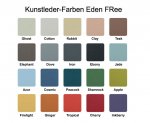 Betzold Fifties Sitzmöbel lieferbare Farben für die Sitzflächen (Zoom)