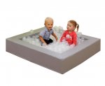 EduCasa Bällebad grau Kinder lieben das Spielen im Bällebad (Zoom)