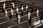 HeBlad Tischkicker Beton Robuste Spielstangen und -figuren (Zoom)