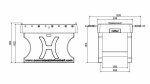 HeBlad Tischkicker Beton Abmessungen Kickertisch (Zoom)