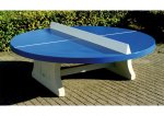 HeBlad Tischtennistisch Beton, rund Blau (Zoom)