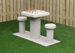 HeBlad Schachtisch Beton Beton Natur, 2er (Zoom)