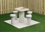HeBlad Schachtisch Beton Beton Natur, 4er (Zoom)