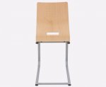 Betzold Schülerstuhl mit Buchenholz-Schale ohne Sitzpolster große Rückenlehne mit praktischem Griffloch zum Aufstuhlen (Zoom)