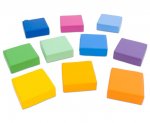 Betzold Sitzkissen Regenbogen, 10 Stück 10 Sitzkissen in 10 kräftigen Farben (Zoom)