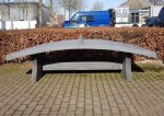 HeBlad Fußball-Tisch Beton leicht gebogene Tischplatte (Zoom)