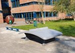 HeBlad Fußball-Tisch Beton ideal für Pausenhöfe, Jugendtreffs, Campingplätze, Firmengelände etc.  (Zoom)