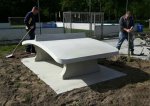 HeBlad Fußball-Tisch Beton die Aufstellung ist im Preis inbegriffen  (Zoom)