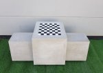 HeBlad Schach-Bank Beton Beton Natur (Zoom)