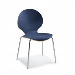 deskin Besucherstuhl CURVE Blau (Zoom)