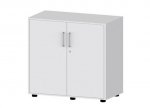 deskin Flügeltürenschrank EVO, 78 cm hoch 80 cm breit, Front und Korpus: Lichtgrau (Zoom)