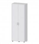 deskin Flügeltürenschrank EVO, 221 cm hoch 80 cm breit, Front und Korpus: Lichtgrau (Zoom)