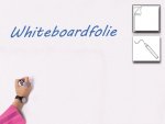 Whiteboardfolie, glänzend weiß, selbstklebend 100 x 100 cm, nicht magnethaftend (Zoom)