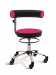 Sanus® -Gesundheitsstuhl, höhenverstellbare Lehne pink-schwarz (Zoom)