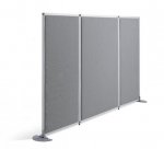 deskin Akustik Raumteiler grau, 121 cm breit (Zoom)