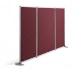 deskin Akustik Raumteiler rot, 121 cm breit (Zoom)