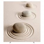 Motiv Trennwand Sand, 160 cm breit (Zoom)