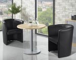 deskin Besprechungstisch rund Ø 80 cm Besprechungstisch rund Ø 80 cm, ideal Besprechungsräume, Lehrerzimmer, Cafeteria etc. (Zoom)