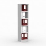 deskin Modul-Regal, 183 cm hoch Lichtgrau, 40 cm breit (Zoom)