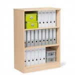 deskin Modul-Regal, 114 cm hoch Ahorn, 80 cm breit (Zoom)