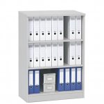 deskin Modul-Regal, 114 cm hoch Lichtgrau, 80 cm breit (Zoom)