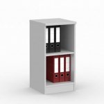 deskin Modul-Regal, 80 cm hoch Lichtgrau, 40 cm breit (Zoom)